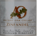 Ancient oak Acorn zinfandel 2023