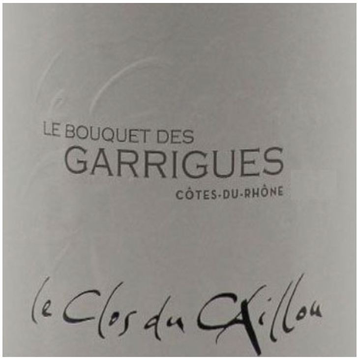 Clos du caillou Cotes rhone garrigues red 2023