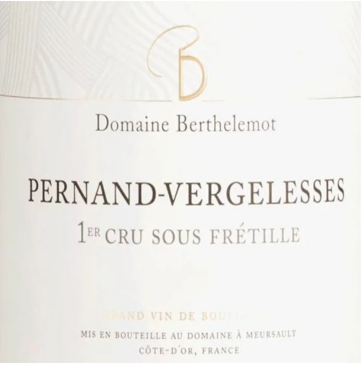 Berthelemot Pernard vergelesses 1er cru 2023