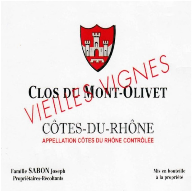 Clos mt. olivet Vieilles vignes cdr red 2022