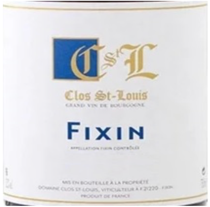 Clos st. louis Fixin entre deux velles 2022