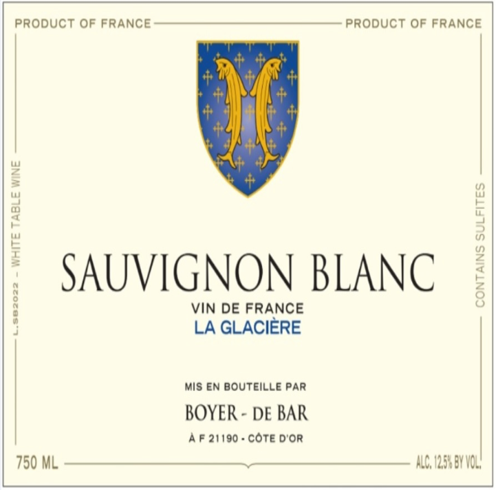 Boyer - de bar Sauv blanc la glaciere 2024