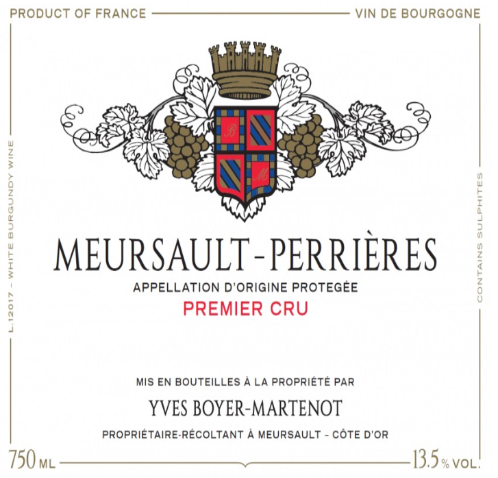Boyer-martenot Meursault perrieres 1er cru 2023