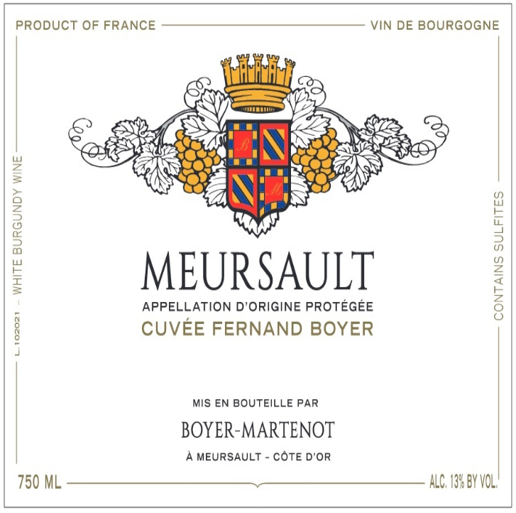 Boyer-martenot Meursault fernand boyer 2021