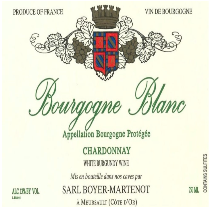Boyer-martenot Bourgogne blanc 2022