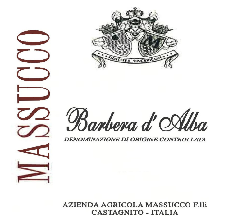 Massucco Barbera d'alba 2022