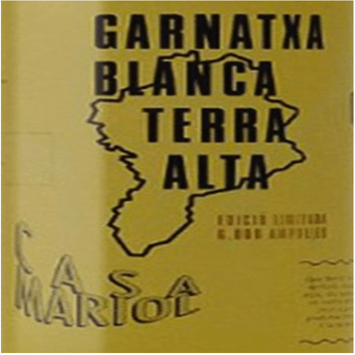 Casa mariol Garnatxa blanca terra alta 2024