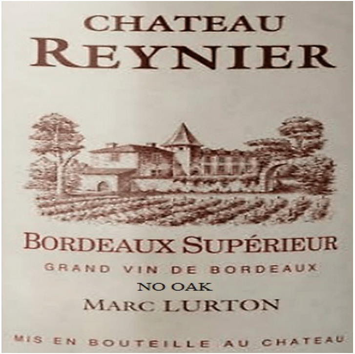 Ch. reynier Bordeaux red no oak 2019