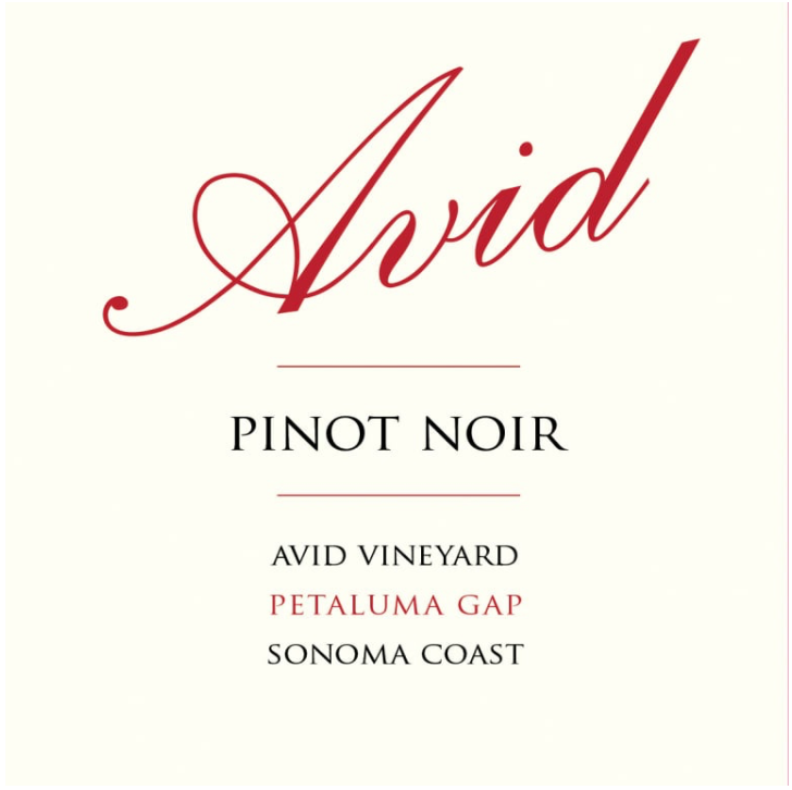 Avid Sonoma coast pinot noir 2019