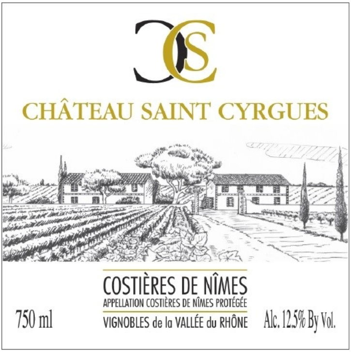 Ch. st cyrgues  costieres nimes white 2025