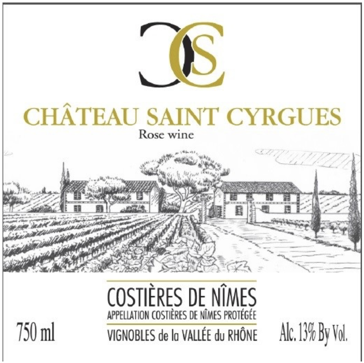 Ch. st cyrgues Costieres nimes rose 2024