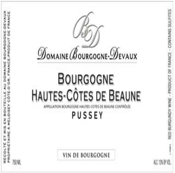 Devaux Hautes cotes beaune 2021