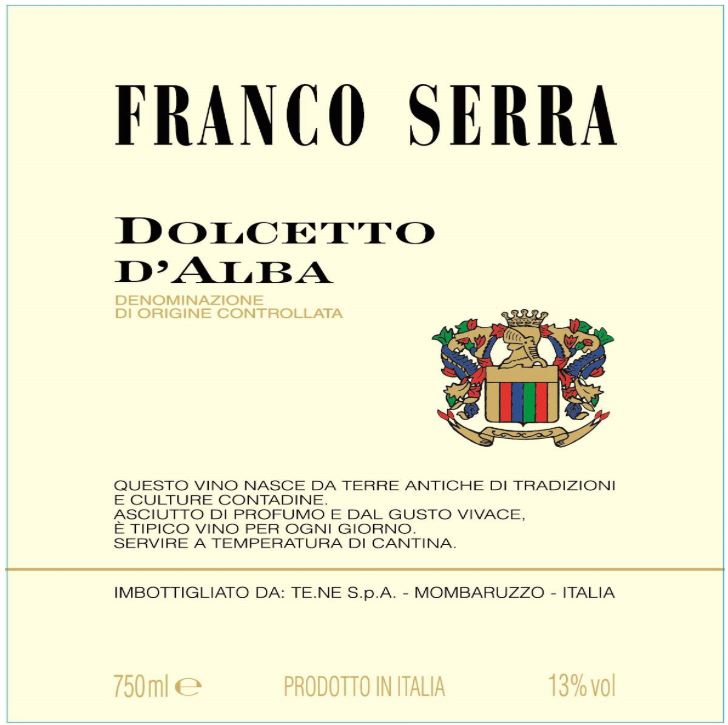 Franco serra Dolcetto d'alba 2024