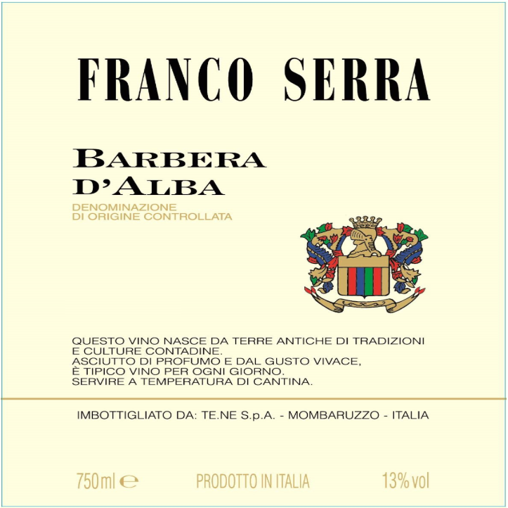 Franco serra Barbera d'alba 2023