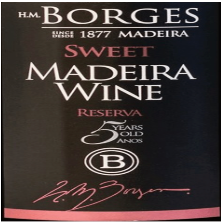 H.m. borges Madeira 5 yr old sweet 20NV