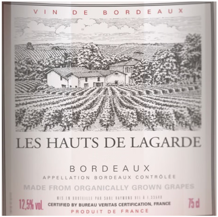 Hauts lagarde Bordeaux rose organic 2024