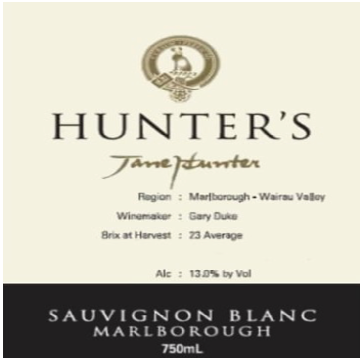 Hunter's Sauvignon blanc 2025