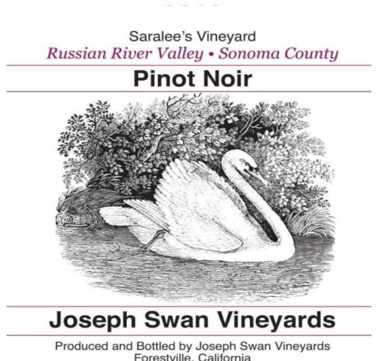 Joseph swan Pinot noir saralee's 2021