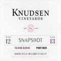 Knudsen Blocks snapshot pinot noir 2023