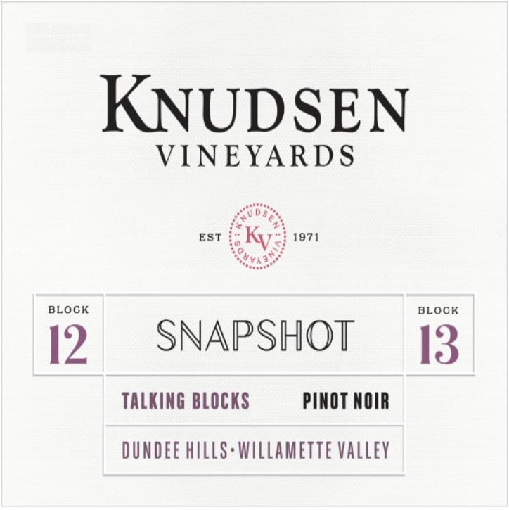 Knudsen Blocks snapshot pinot noir 2023