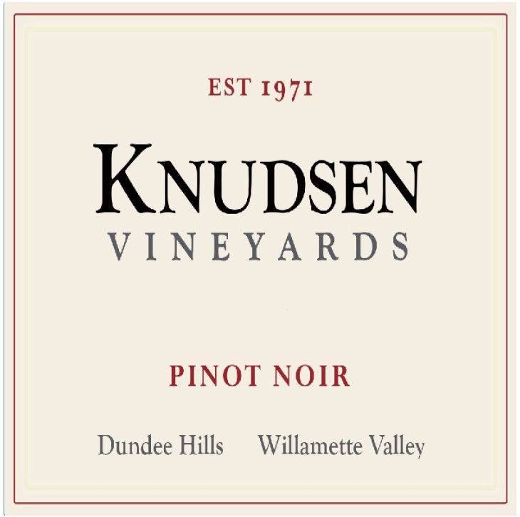 Knudsen Pinot noir dundee hills 2021
