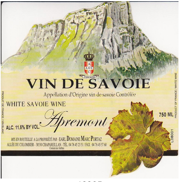 Marc portaz Apremont tete cuvee savoie 2025