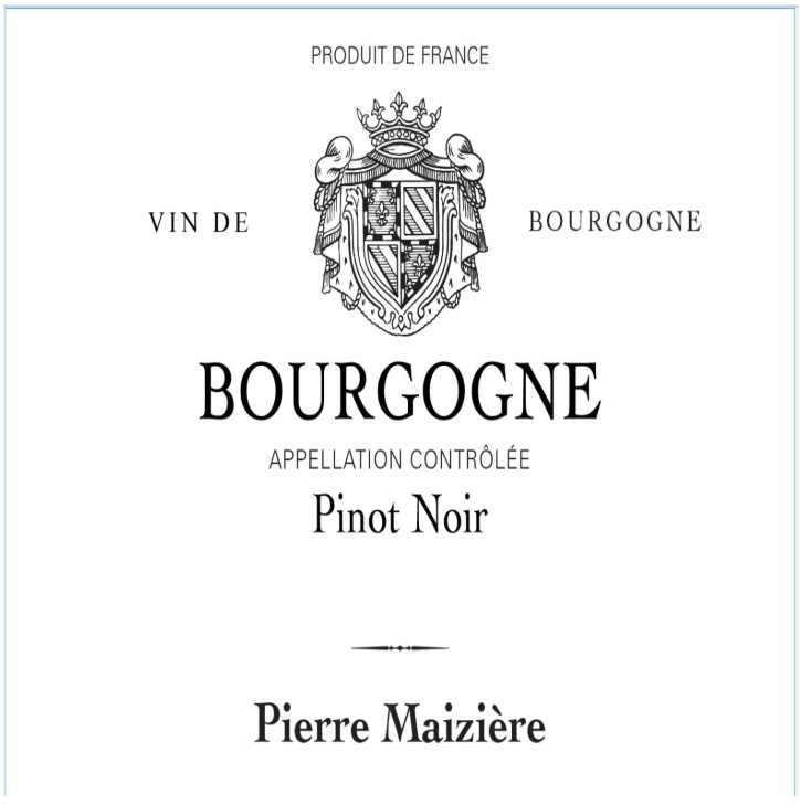 Pierre maiziere Bourgogne pinot noir 2023