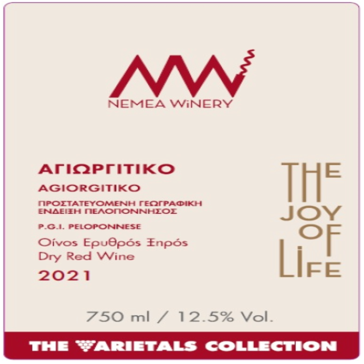 Nemea winery Agiorgitiko joy of life 2021