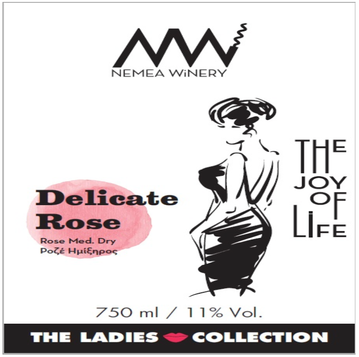 Nemea winery Delicate rose medium dry 20NV