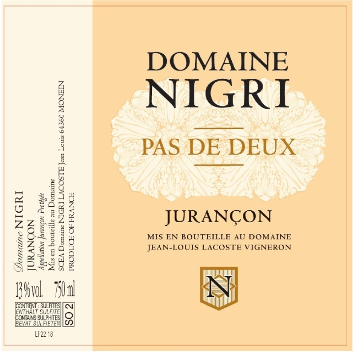 Nigri-lacoste Jurancon doux pas de deux 2019