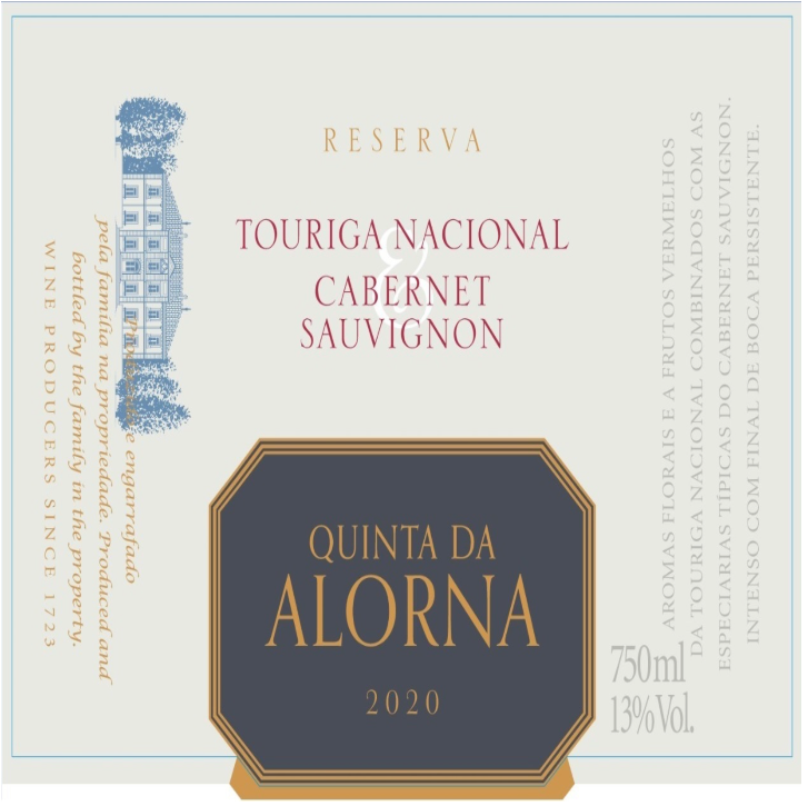 Quinta alorna Reserva red touriga/cab 2020