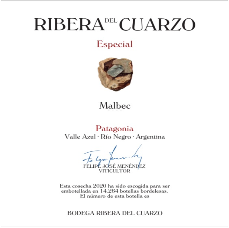 Ribera del cuarzo Especial malbec 2022