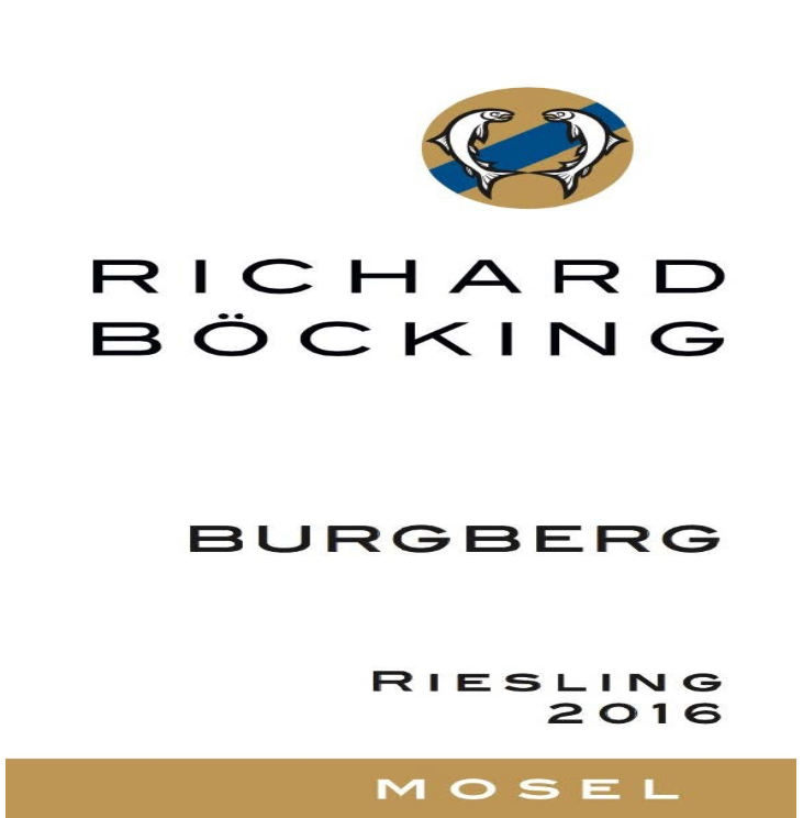 Richard bocking Burgberg riesling 2016