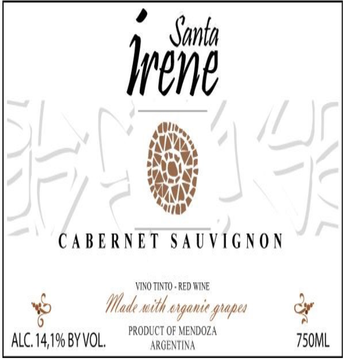 Santa irene Cabernet sauvignon organic 2022