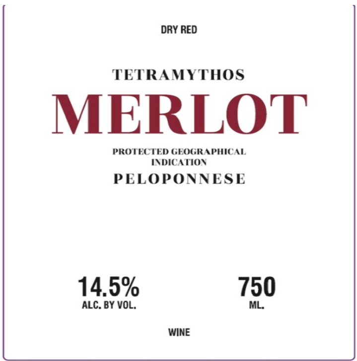 Tetramythos Merlot organic 2024