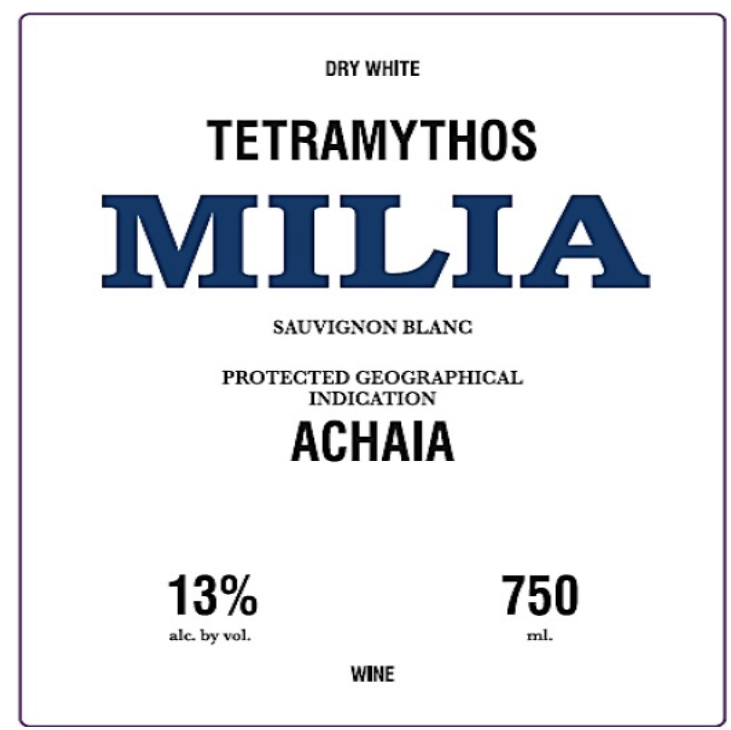 Tetramythos Sauv blanc "milia" 2025