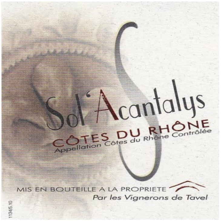Vignerons tavel Cdr sol acantalys red 2023