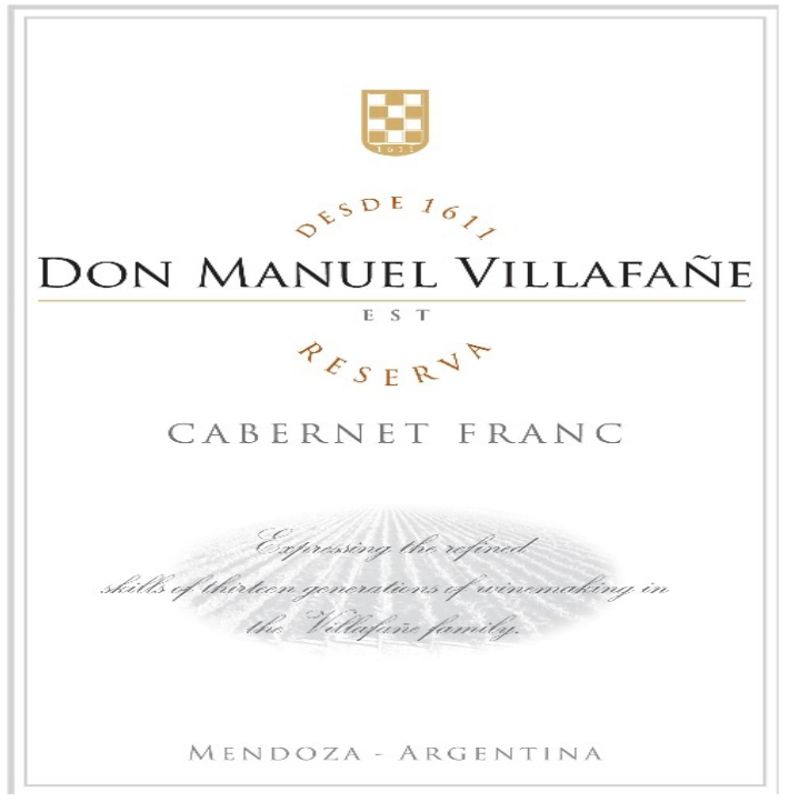 Villafane Cabernet franc reserva 2023