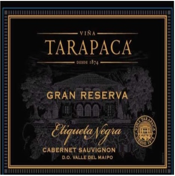 Vina tarapaca Gran reserva etiqueta negra 2020