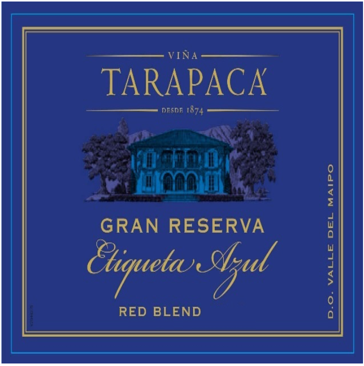 Vina tarapaca Gran reserva etiqueta azul 2020