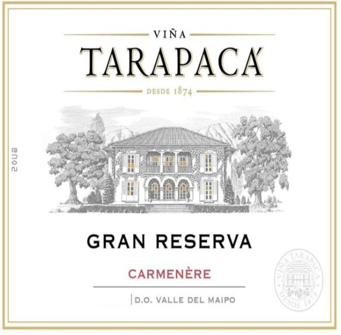 Vina tarapaca Gran reserva carmenere 2022